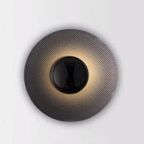 Modern Circular LED Wall Light Nordic Style Iron Decorative Sconce for Bedside and Living Room