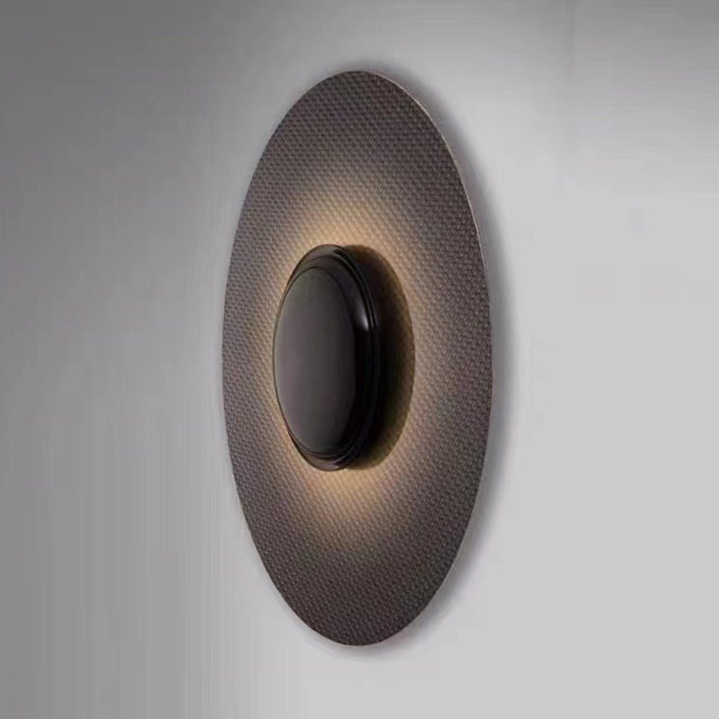 Modern Circular LED Wall Light Nordic Style Iron Decorative Sconce for Bedside and Living Room