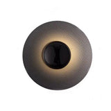 Modern Circular LED Wall Light Nordic Style Iron Decorative Sconce for Bedside and Living Room