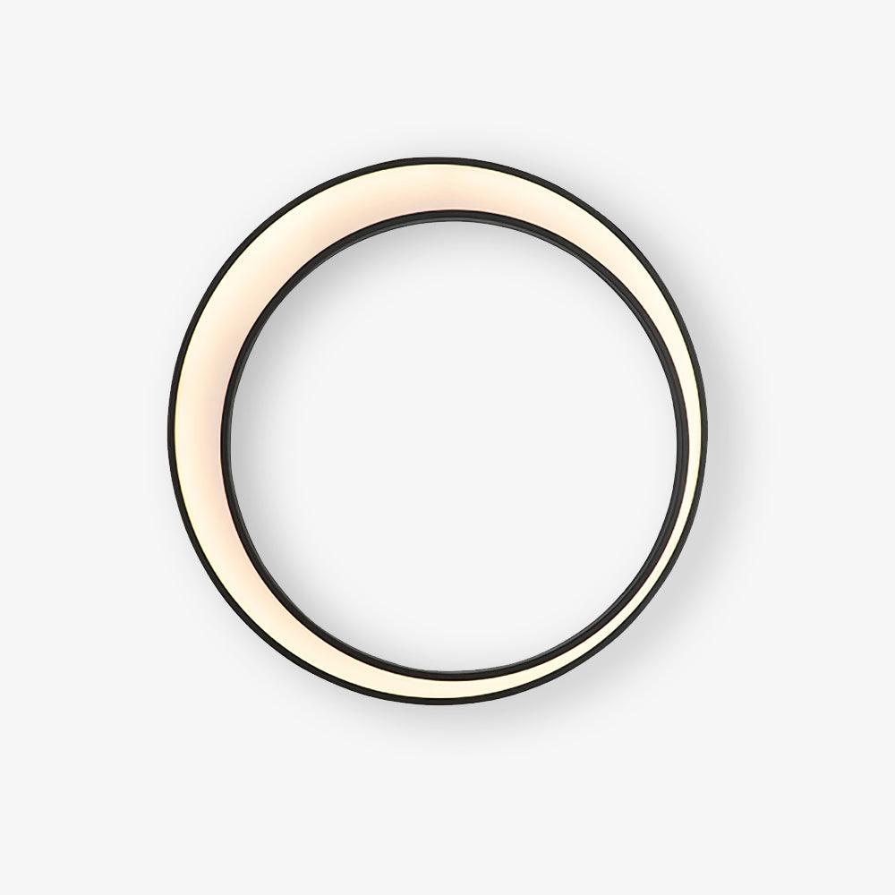 Modern Circular Moon Outdoor LED Wall Light IP65 Waterproof Exterior Sconce for Garden and Villa