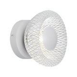 Modern Circular Nest Grid LED Wall Sconce Artistic Iron Indoor Lighting Fixture for Hallways