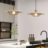 Modern Circular Nordic Pendant Light with Electroplated Iron Finish and Three Step Dimming