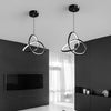 Modern Circular Ring LED Chandelier with Three Step Dimming and Adjustable Cable