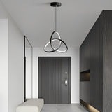 Modern Circular Ring LED Chandelier with Three Step Dimming and Adjustable Cable