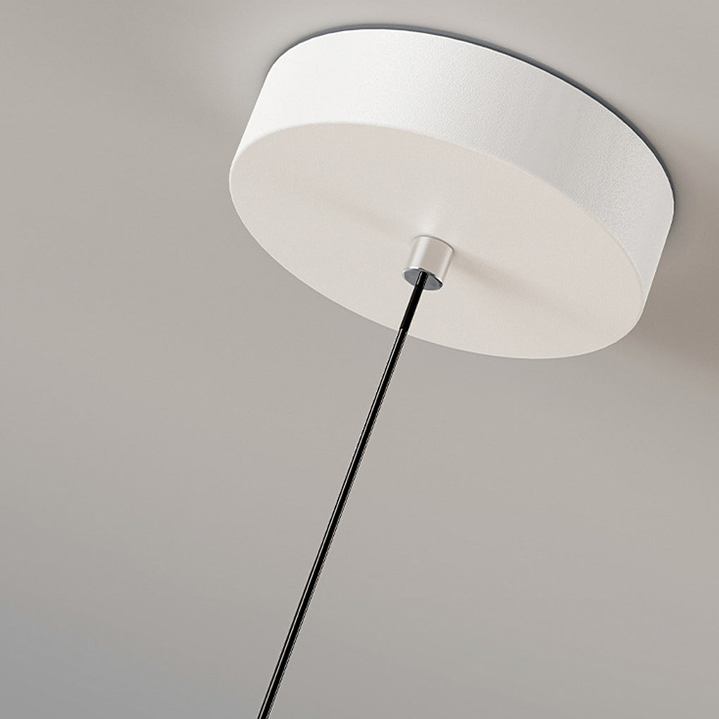 Modern Circular Ring LED Chandelier with Three Step Dimming and Adjustable Cable