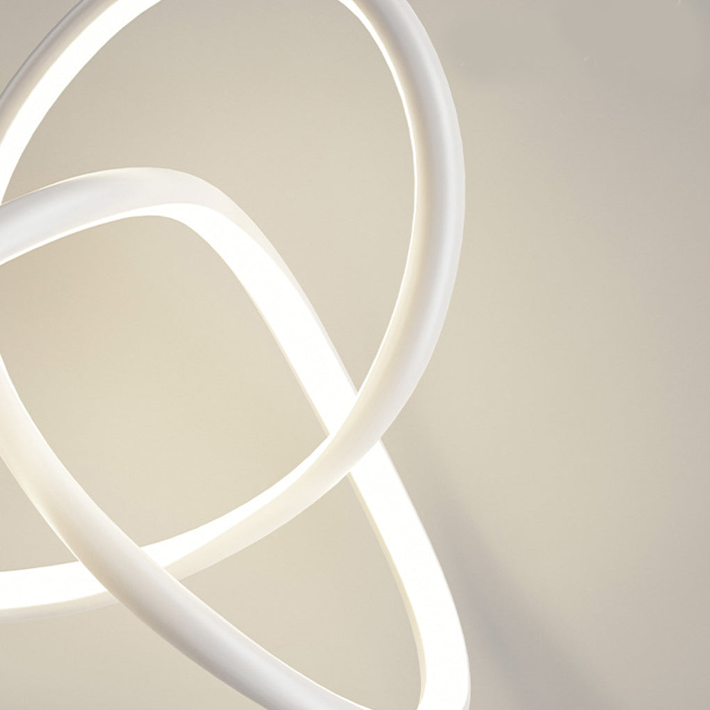 Modern Circular Ring LED Chandelier with Three Step Dimming and Adjustable Cable