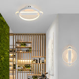 Modern Circular Strip LED Wall Lamp Minimalist Eye Care Lighting Fixture for Hallway and Living Room