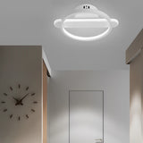 Modern Circular Strip LED Wall Lamp Minimalist Eye Care Lighting Fixture for Hallway and Living Room