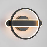 Modern Circular Strip LED Wall Lamp Minimalist Eye Care Lighting Fixture for Hallway and Living Room