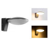 Modern Circular Waterproof Solar LED Outdoor Wall Light for Patio and Garden