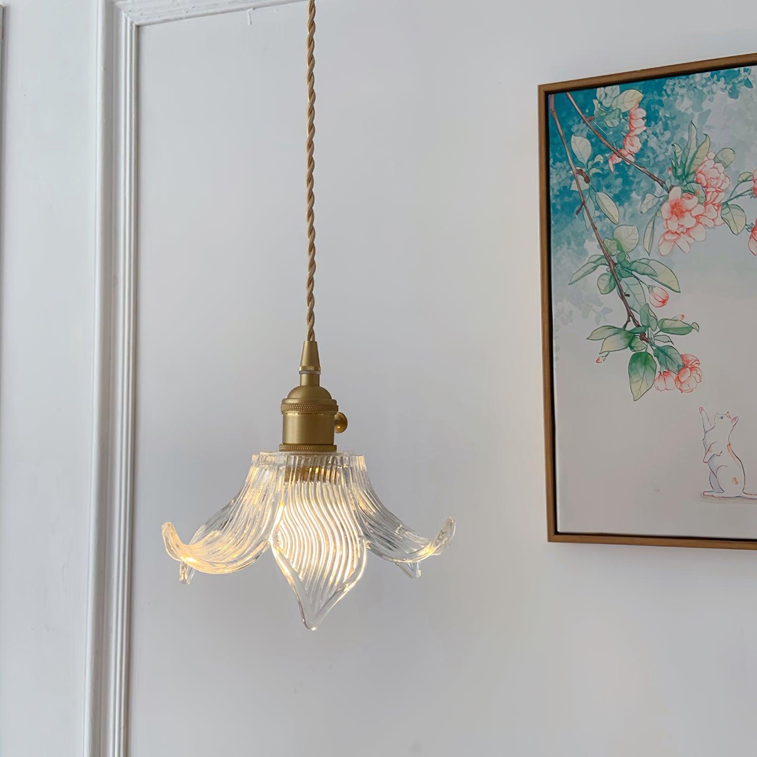 Modern Clear Glass Crystal Pendant Light for Kitchen Island and Dining Room Lighting