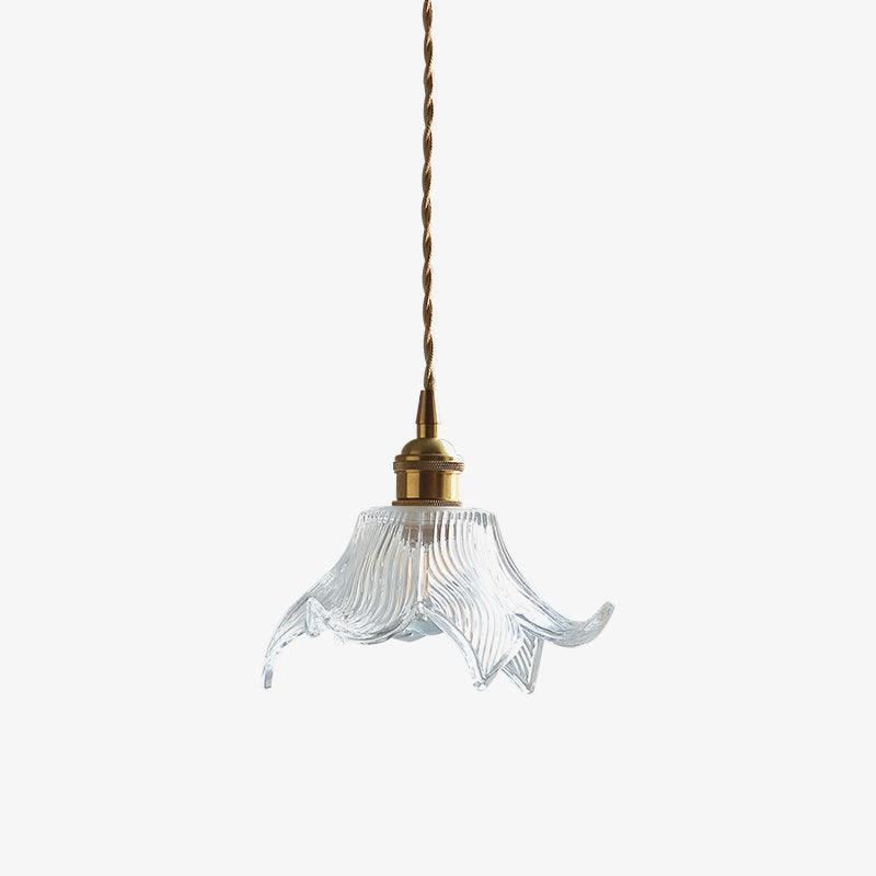 Modern Clear Glass Crystal Pendant Light for Kitchen Island and Dining Room Lighting