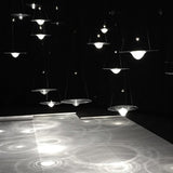 Modern Clear Glass Pendant Light with Integrated LED and Brass Hardware for Dining Room
