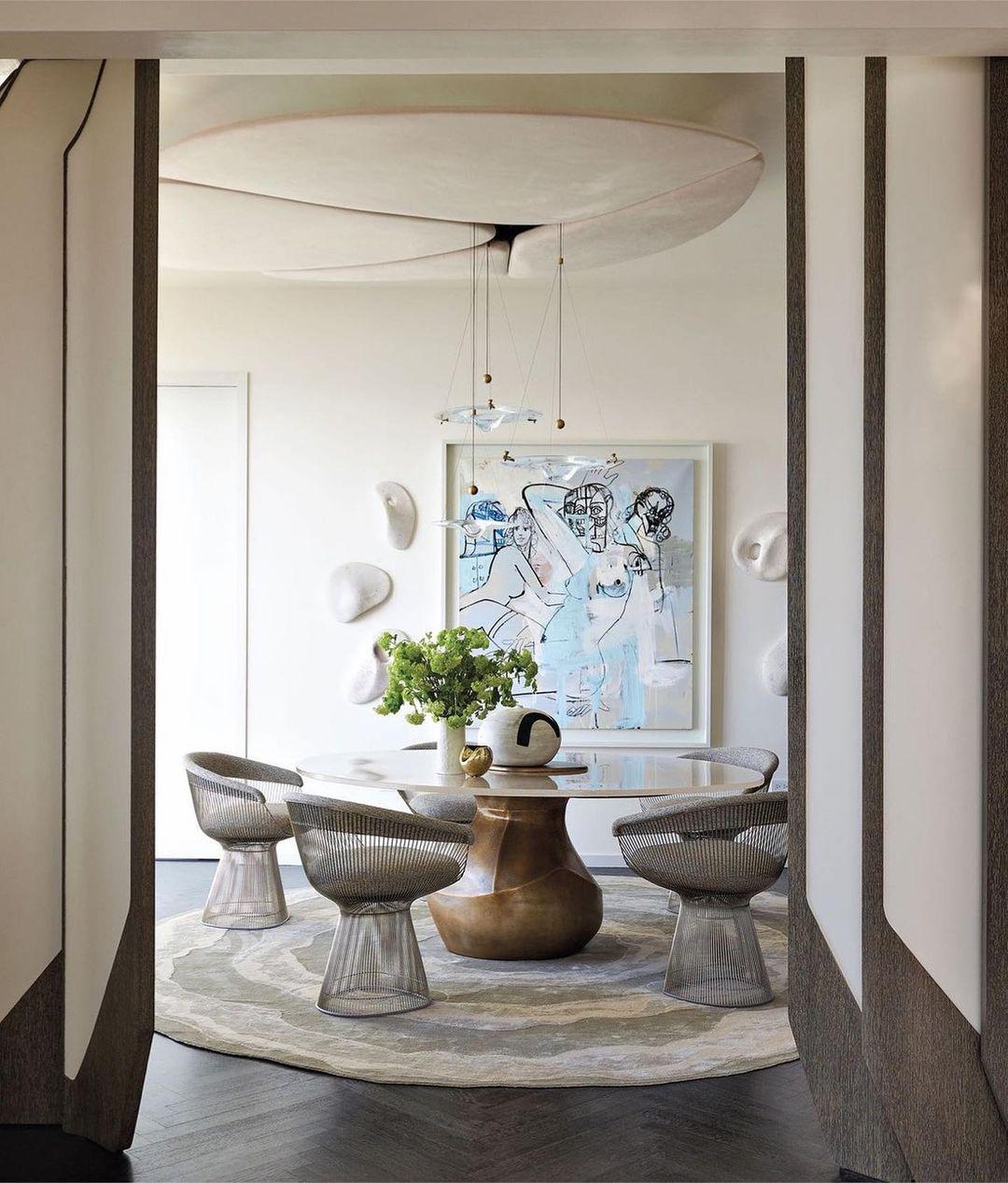 Modern Clear Glass Pendant Light with Integrated LED and Brass Hardware for Dining Room