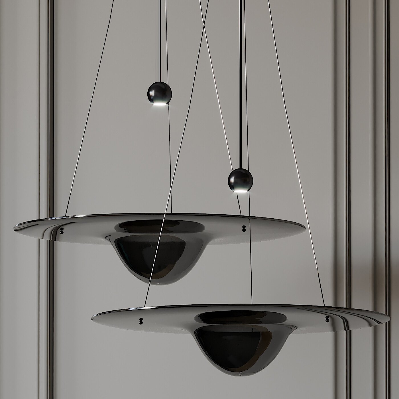 Modern Clear Glass Pendant Light with Integrated LED and Brass Hardware for Dining Room
