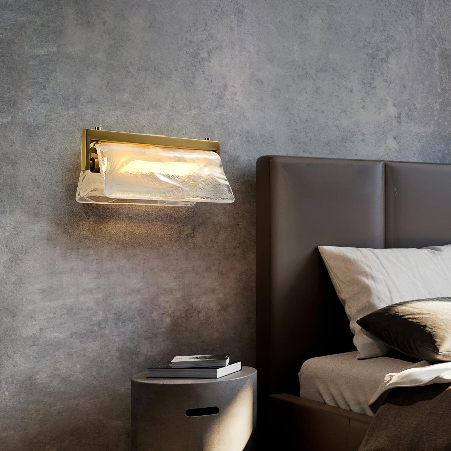 Modern Cloud Fog Opaque Glass Wall Sconce Set of 2 Polished Brass LED Bracket Light