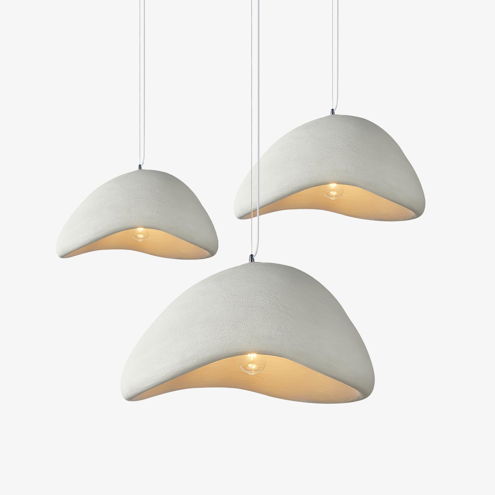 Modern Cloud Inspired Multi Light Pendant Combination Chandelier for Living Room and High Ceilings