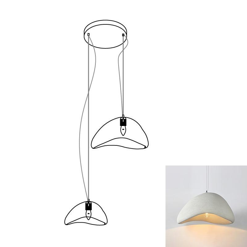 Modern Cloud Inspired Multi Light Pendant Combination Chandelier for Living Room and High Ceilings