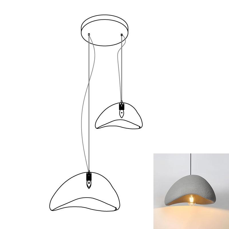 Modern Cloud Inspired Multi Light Pendant Combination Chandelier for Living Room and High Ceilings