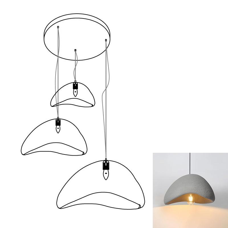 Modern Cloud Inspired Multi Light Pendant Combination Chandelier for Living Room and High Ceilings