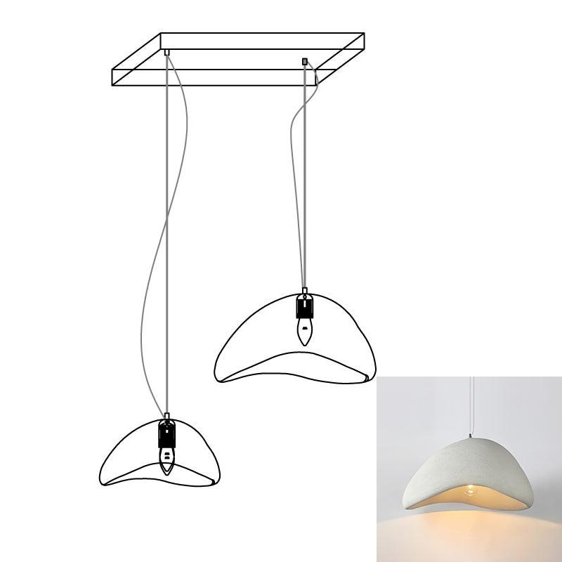 Modern Cloud Inspired Multi Light Pendant Combination Chandelier for Living Room and High Ceilings
