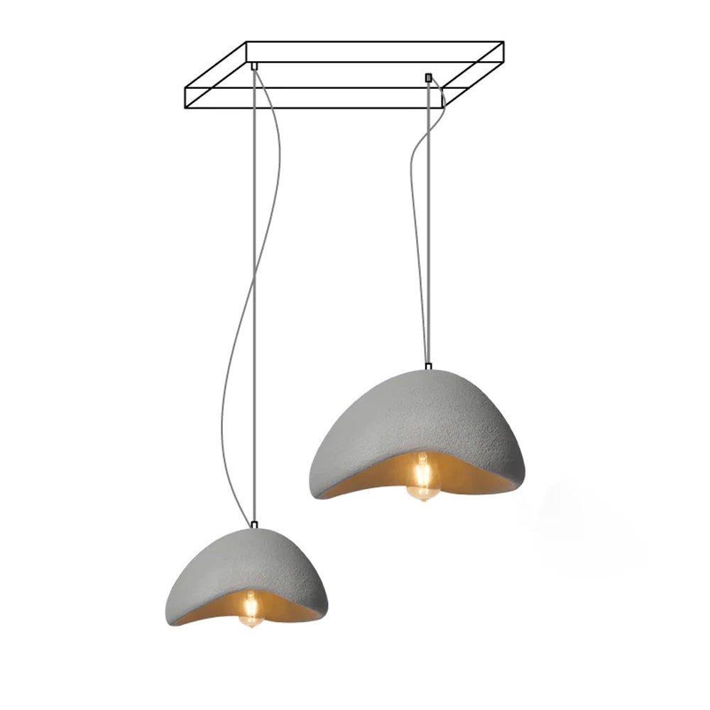Modern Cloud Inspired Multi Light Pendant Combination Chandelier for Living Room and High Ceilings