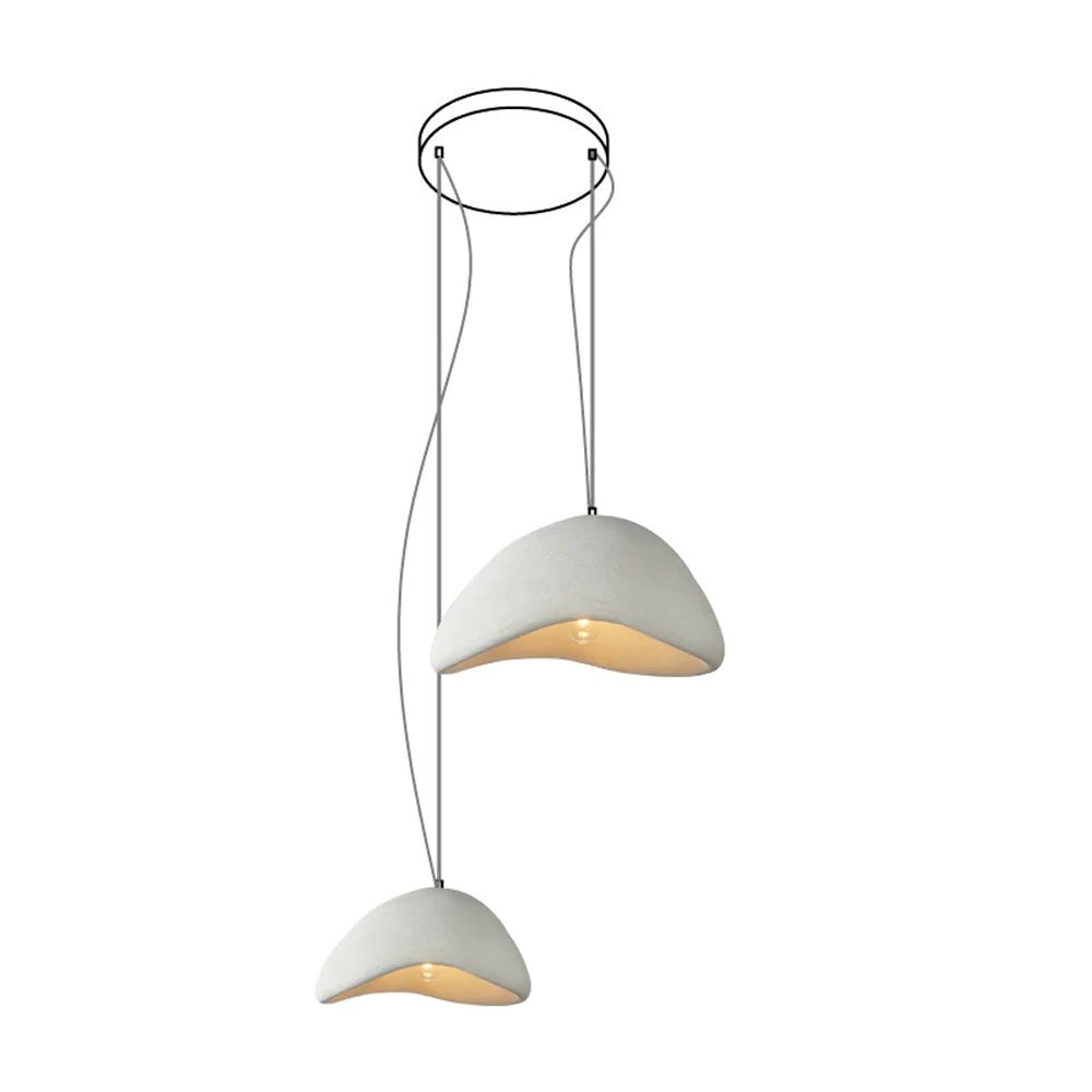 Modern Cloud Inspired Multi Light Pendant Combination Chandelier for Living Room and High Ceilings