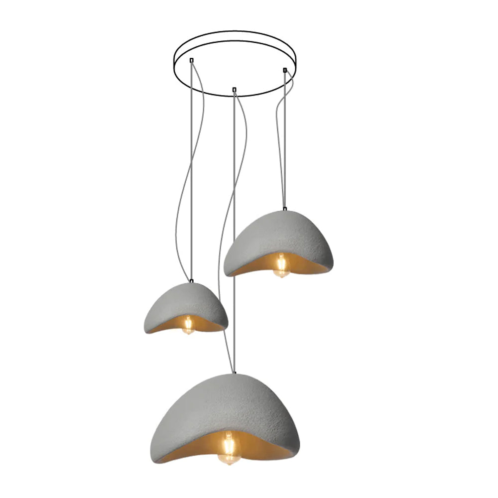 Modern Cloud Inspired Multi Light Pendant Combination Chandelier for Living Room and High Ceilings