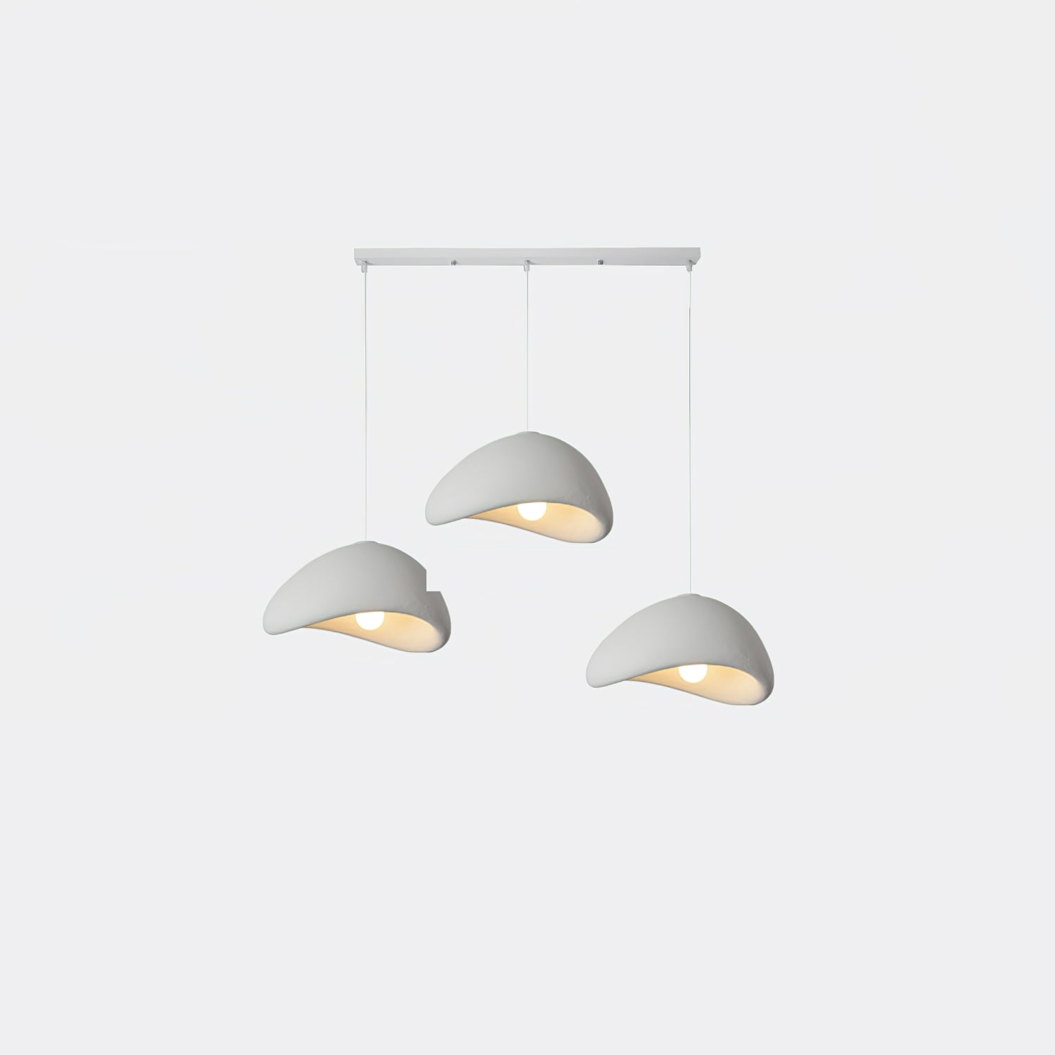 Modern Cloud Inspired Multi Light Pendant Combination Chandelier for Living Room and High Ceilings
