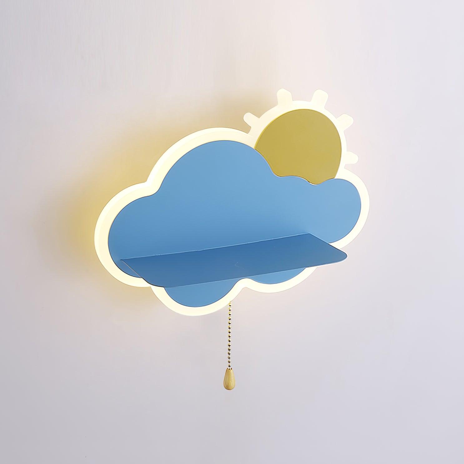Modern Cloud Shaped LED Wall Light Sconce for Children Bedroom and Nursery Decor