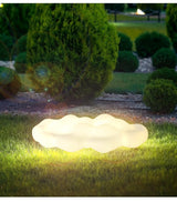 Modern Cloud Shaped Outdoor Floor Light for Garden and Patio Waterproof LED Path Lighting
