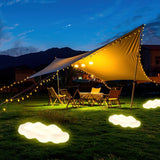 Modern Cloud Shaped Outdoor Floor Light for Garden and Patio Waterproof LED Path Lighting