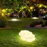 Modern Cloud Shaped Outdoor Floor Light for Garden and Patio Waterproof LED Path Lighting