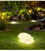 Modern Cloud Shaped Outdoor Floor Light for Garden and Patio Waterproof LED Path Lighting