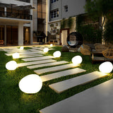 Modern Cobblestone LED Outdoor Garden Pathway Lights with 3 Step Dimming