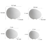 Modern Cobblestone LED Outdoor Garden Pathway Lights with 3 Step Dimming