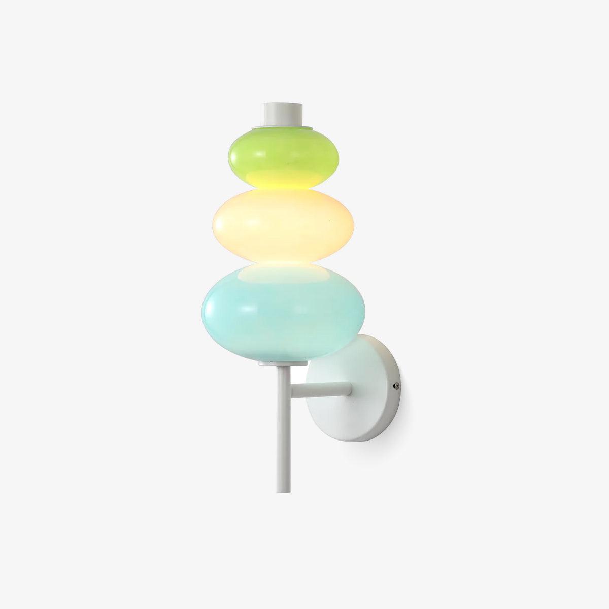 Modern Colorful Glass Candy String Wall Sconce Lantern LED Light for Bedroom Living Room