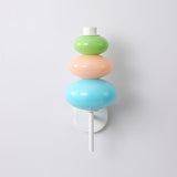 Modern Colorful Glass Candy String Wall Sconce Lantern LED Light for Bedroom Living Room