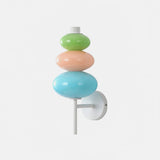 Modern Colorful Glass Candy String Wall Sconce Lantern LED Light for Bedroom Living Room
