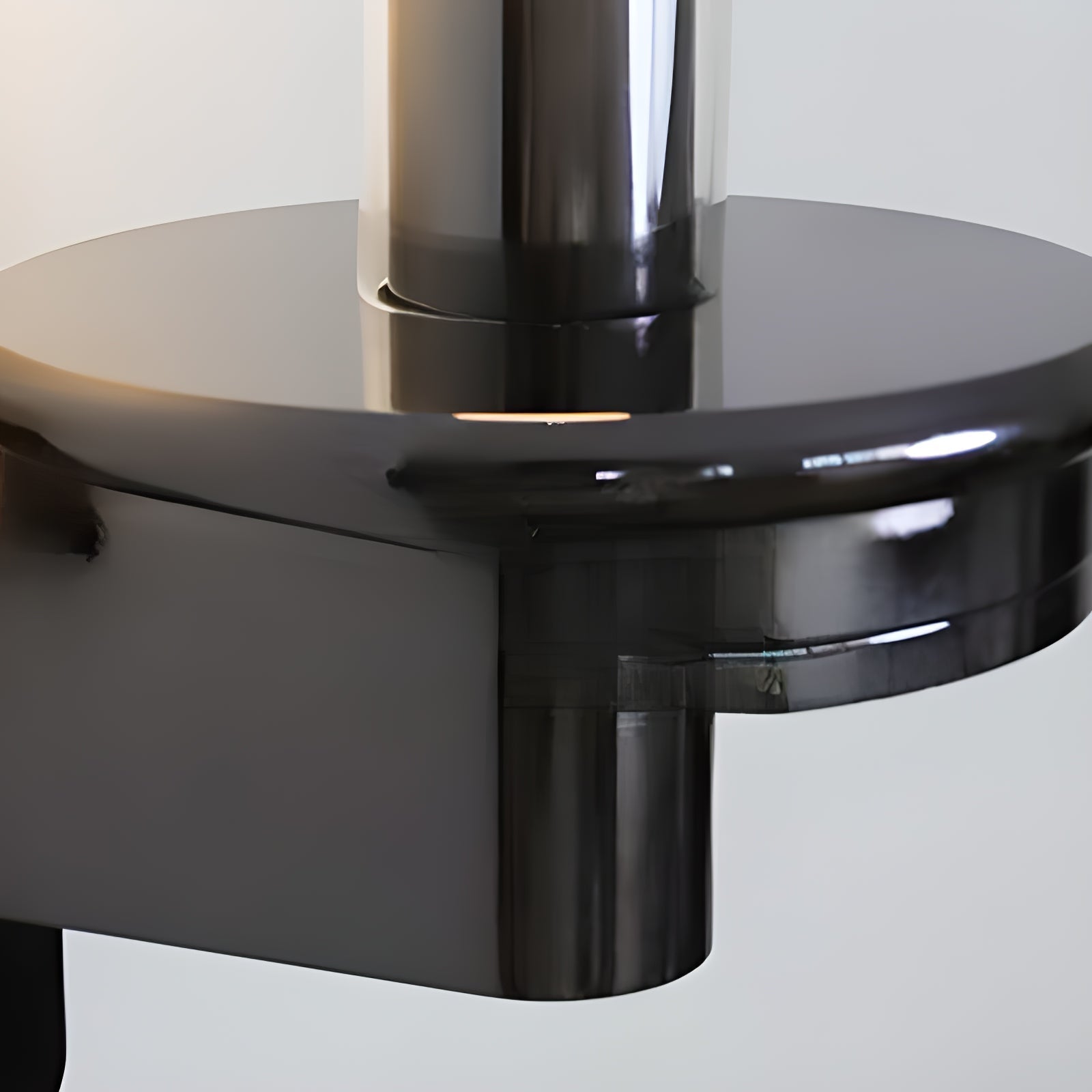 Modern Column Torch Wall Sconce LED Indoor Lighting with Glass Cylinder Shade