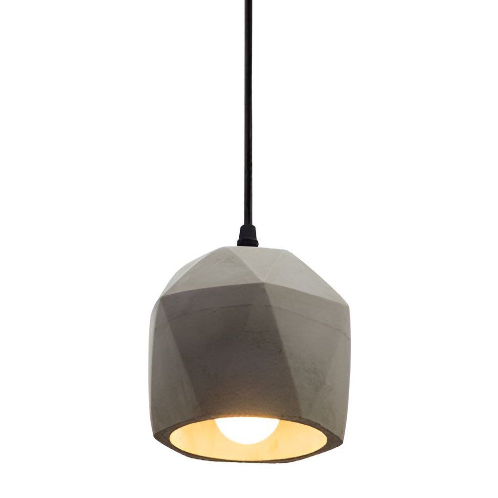 Modern Concrete Pendant Light Industrial Cement Hanging Lamp for Farmhouse Kitchen Island and Dining Area