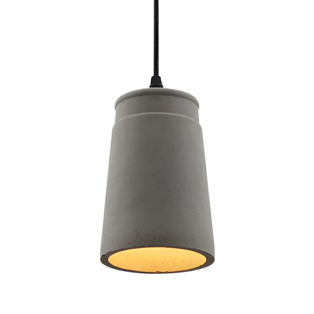 Modern Concrete Pendant Light Industrial Cement Hanging Lamp for Farmhouse Kitchen Island and Dining Area
