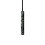 Modern Concrete Terrazzo Pendant Light Industrial Minimalist Cylinder Hanging Lamp for Kitchen and Dining Room