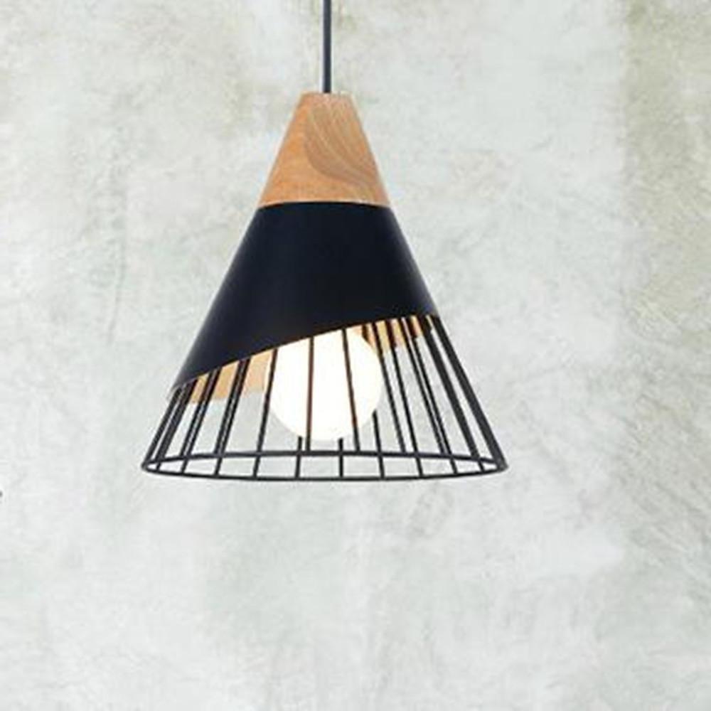 Modern Conical Lantern Pendant Light for Kitchen Island Metal LED Hanging Ceiling Lamp