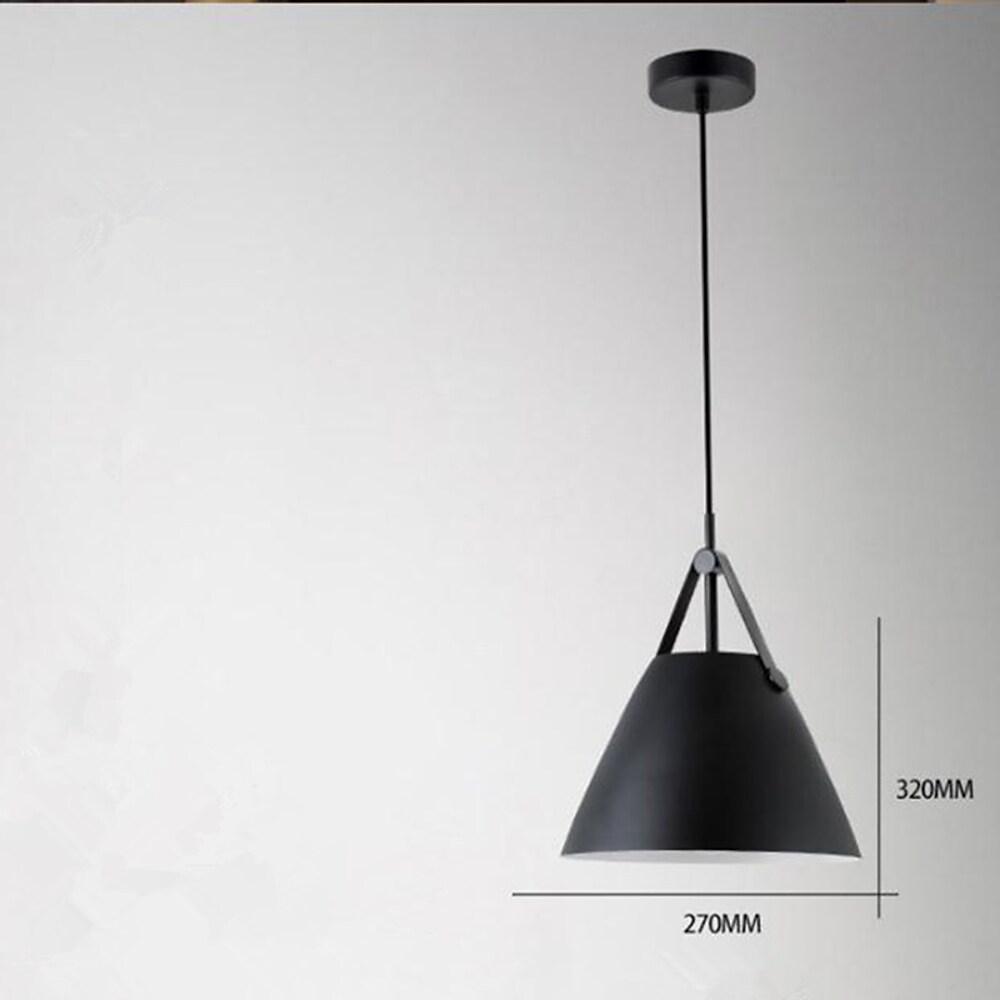 Modern Conical Nordic Pendant Light Metal Hanging Lamp for Kitchen Island and Dining Room