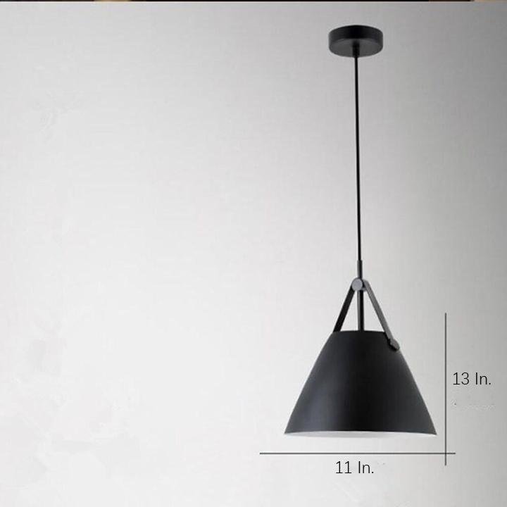 Modern Conical Nordic Pendant Light Metal Hanging Lamp for Kitchen Island and Dining Room