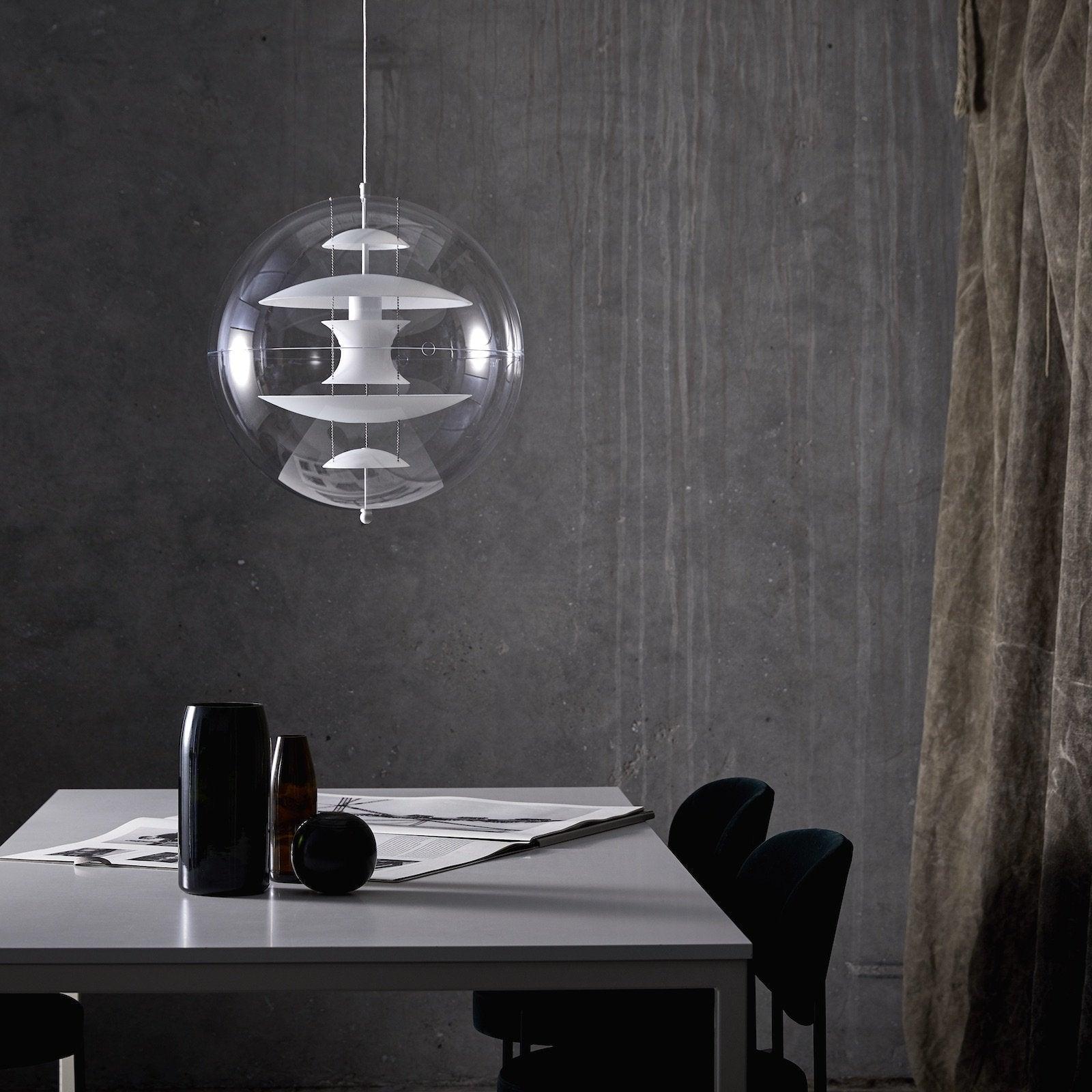 Modern Contemporary Round Sphere Acrylic Pendant Light Globe Hanging Lamp