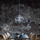 Modern Contemporary Round Sphere Acrylic Pendant Light Globe Hanging Lamp