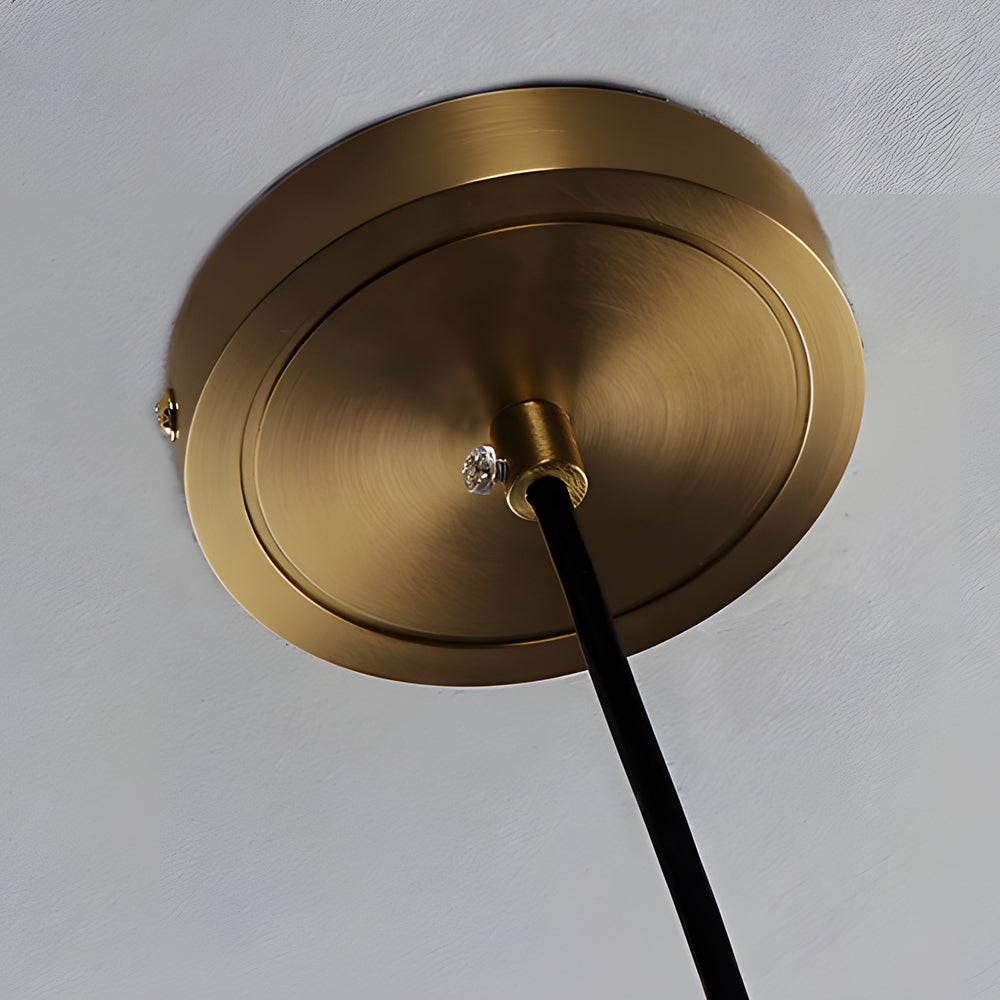 Modern Copper and Cork Glass Pendant Light with Diamond Jar Shade for Dining Room and Bar