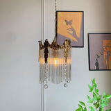 Modern Copper and Glass Globe Pendant Light Fixture for Elegant Indoor Decor